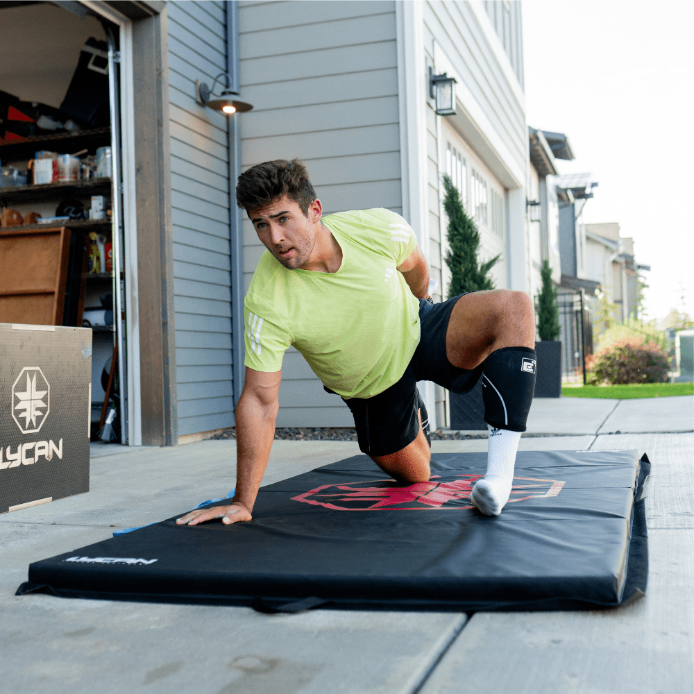 Colchoneta de ejercicio plegable en 4