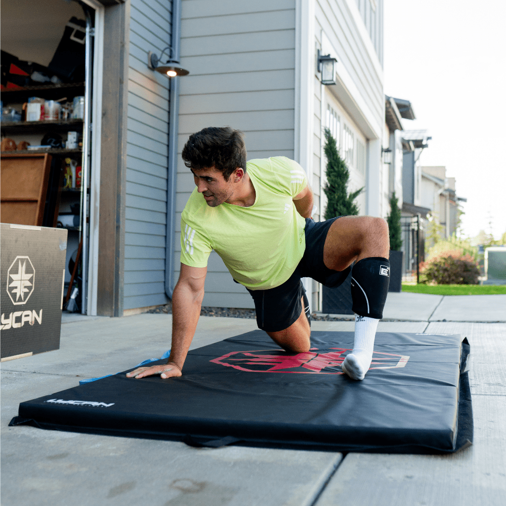 Colchoneta de ejercicio plegable en 4