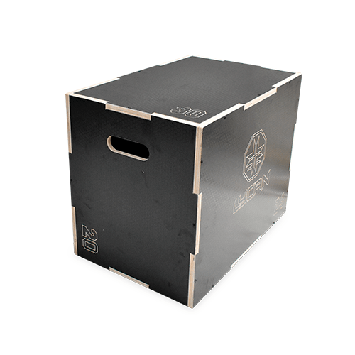 Cajón pliométrico de madera antideslizante